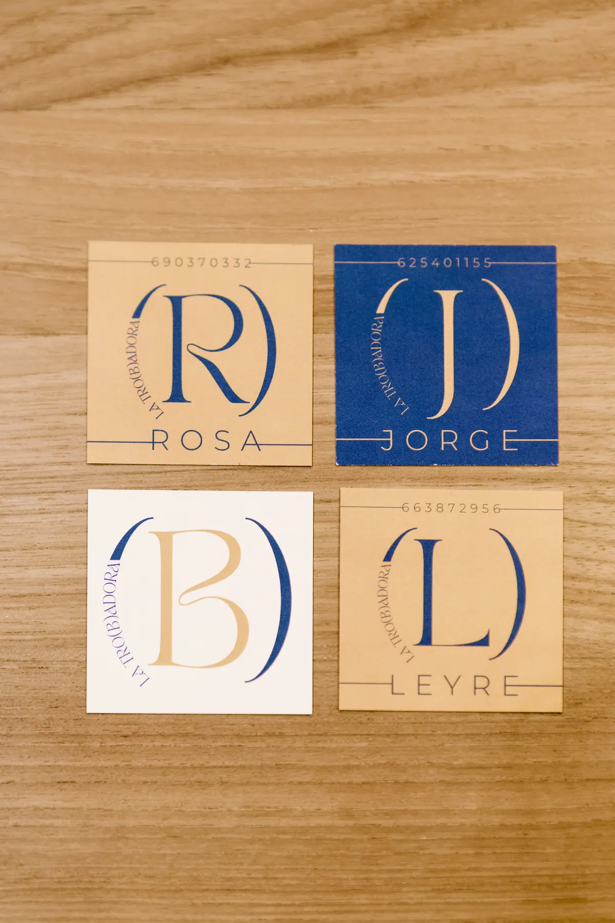 Tarjetas de visita de La Tro(b)adora